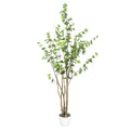 180CM 6FT High Two Natural Looking Trunks Plastic Artificial Bell Tree With Lifelike Branches for Wedding and Living Room Decor