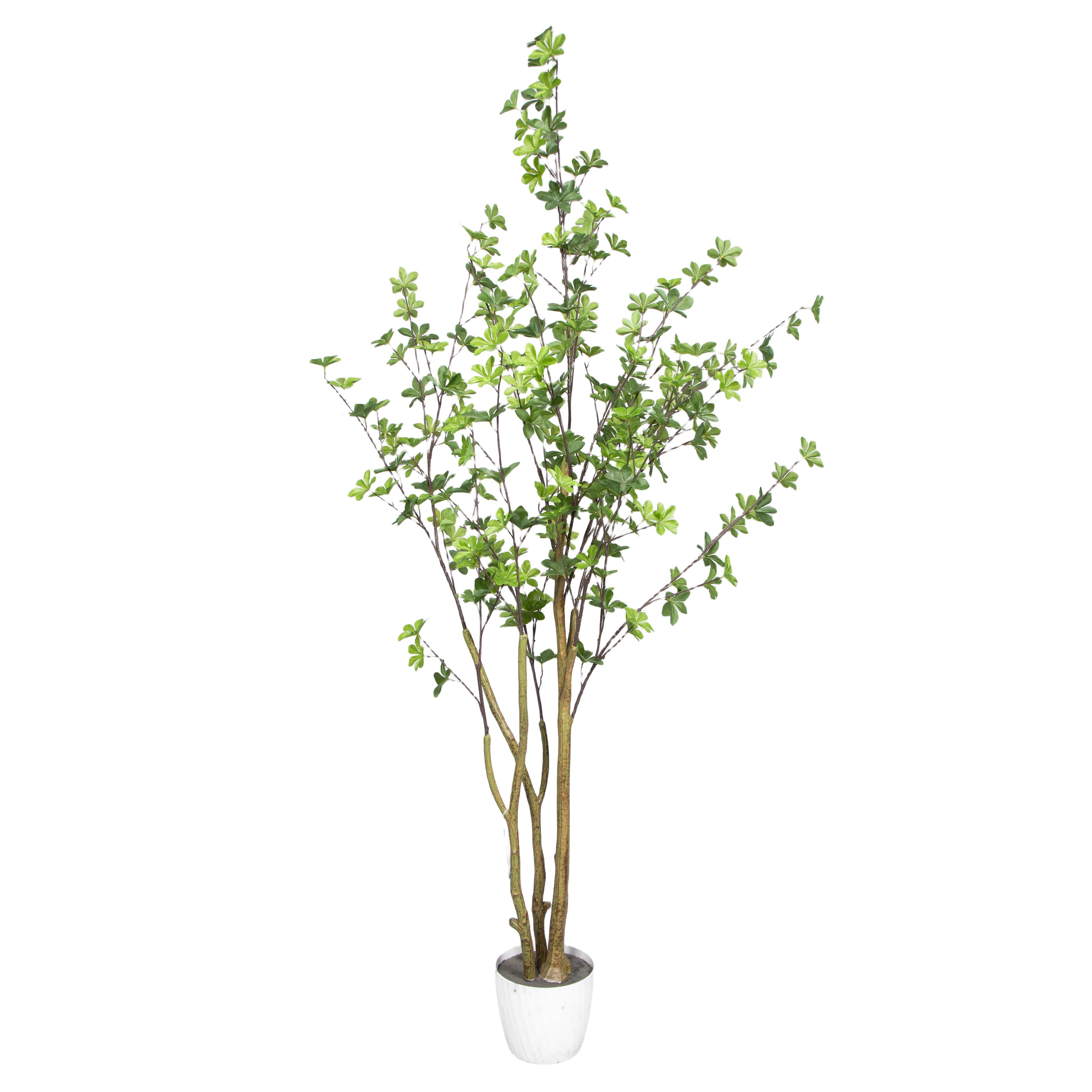 180CM 6FT High Two Natural Looking Trunks Plastic Artificial Bell Tree With Lifelike Branches for Wedding and Living Room Decor