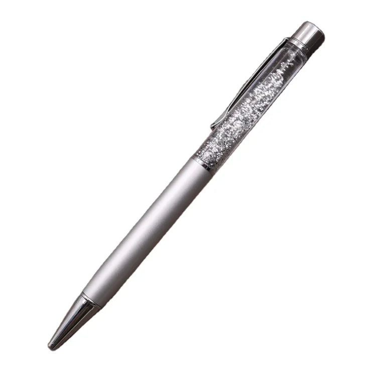 Gold Foil Pens Glitter Floater Pens Quicksand Pen with Factory Price Crystal Bling Bling Ballpoint Pen with Black / Blue Ink