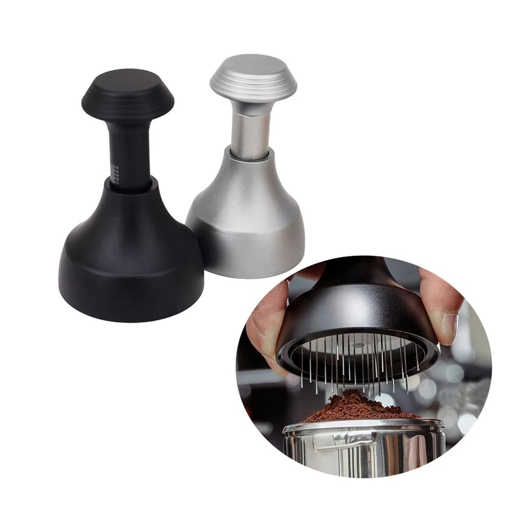1PCS Factory Price Grinder Tamper Station Knock Box Damper 49MM 51MM 53MM 54M 57MM Espresso Seven Needle Coffee