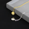 Hot Selling 925 Sterling Silver Gold Plated Geometric Circle Pendant Necklace Minimalist Jewelry for Women's Engagement Weddings
