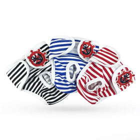 Wholesale Stocked Striped Dog Physiological Period Menstrual Panties