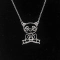 Sterling Silver 4*4mm Semi Mount Necklace Empty Support Blank Claw Setting S925 Base Holder Without Center Stone for DIY Inlay