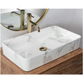 Europe Hot Sale Rectangle Table Top  Bathroom Vessel Sink Basin Wash Marble Basin Marble for Bathroom