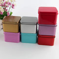 Custom Square Metal Tinplate Box for Chocolate Candy Tea Coffee Soap Storage Trendy Rectangular Wedding Tin for Milk