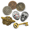 Customized Metal Badge Stainless Steel Business Souvenir Round Letter Hollow Broches Women Pins Fashion Brooches Brooch Pin