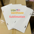 Sublimation License Plate Blank  Aluminum Plate12''x 6''x 0.025''  US Warehouse Personalized Printing Heat Transfer Car Plates