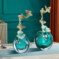 Light Luxury Desktop Flower Vase High-end Artistic Decoration Modern Home Decor Enamel Colored Glass Decorative Vase