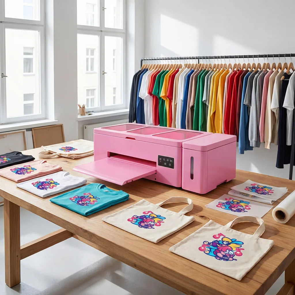 Erasmart T Shirt Printer T-shirt Printing Machine L18050 Impresora DTF 30cm 40cm Cheap Best Small Dtf Printer with Oven
