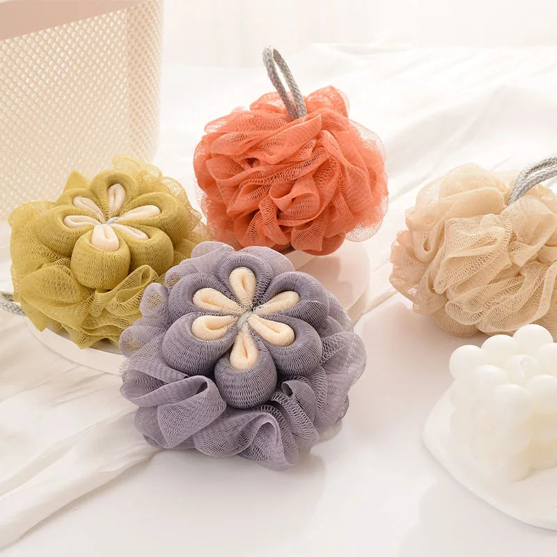 New Adult Bath Flower Enlarged Non-Scattering Foaming Bath Ball PE Body Massage Bath Sponge