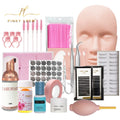Pinky leem Individual Beginners Single Full Set Professional  Everything You Need Lashes Glue Kits Eye Diy Lash Extension Kit
