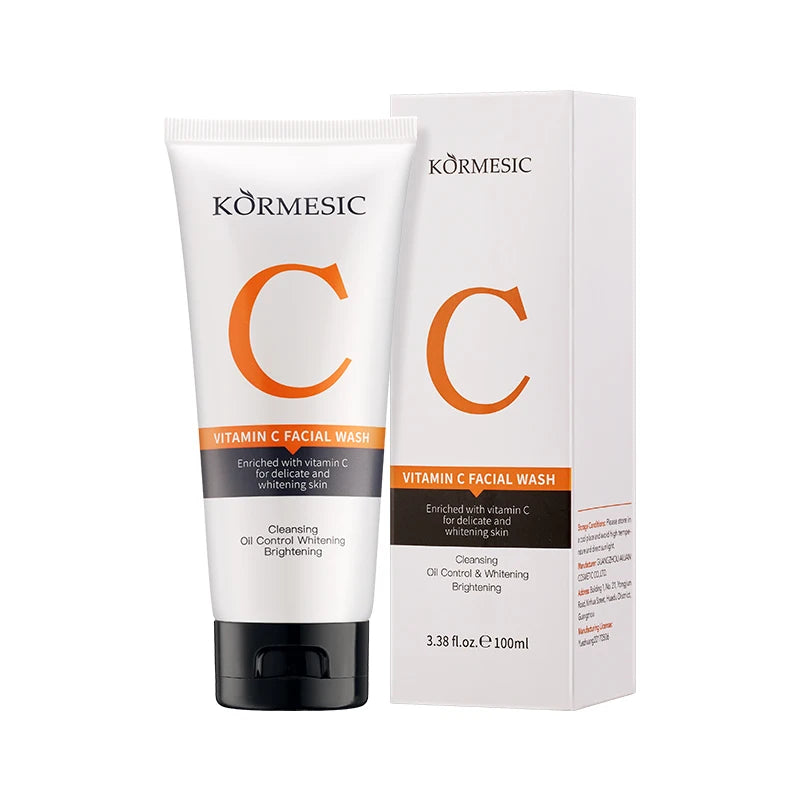 KOEMESIC Organic Skin Care Collagen Amino Acid Cleaning Pores Foam Vitamin C Face Wash Facial Cleanser Amino Vegan Face Wash