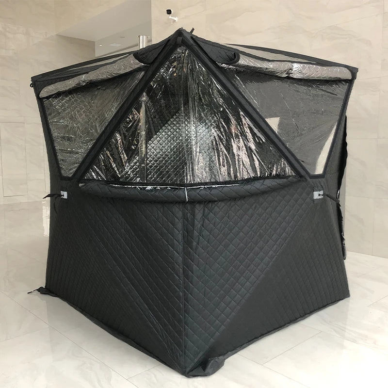Pop up Ice Shelter Thermometer  Pop up Large Insulated Roof Top Safari Tent Sauna Zelt Large Black
