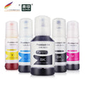 105106 Compatible Refill Ink 5-Pack for Epson 105 106 512 T512 for EcoTank ET-7700 ET-7750 L7160 L7180 L7188 Printer BK/PBK/CMY