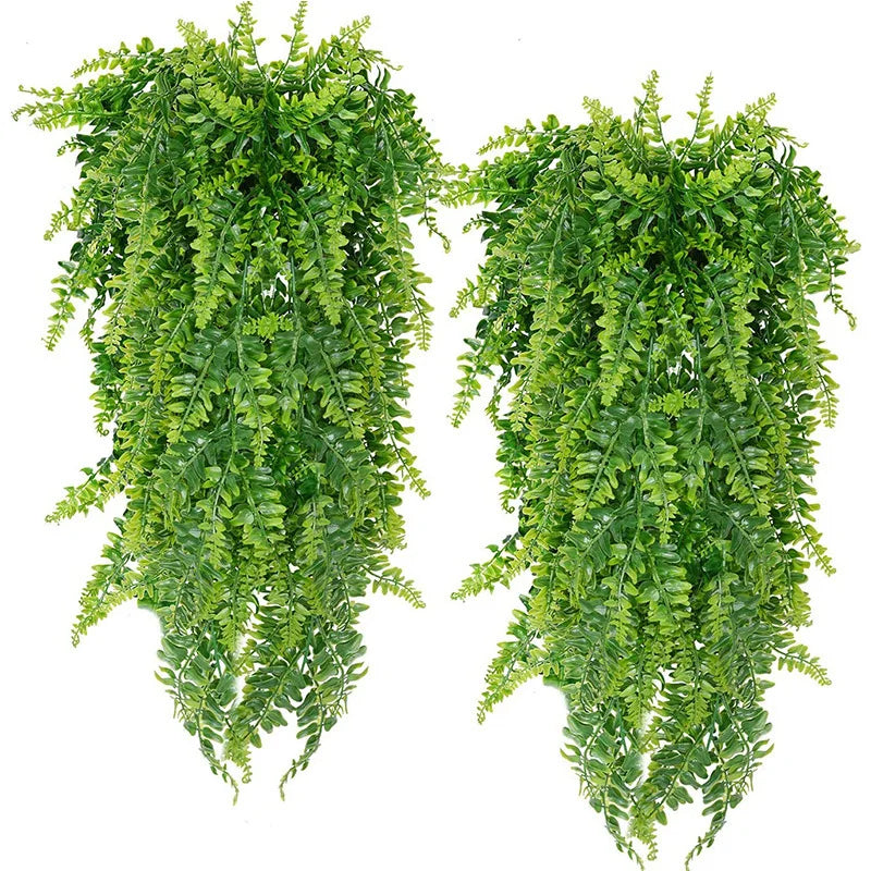 Artificial Plant Persian Grass Leaf 69 Order Wall Hanging Rattan Fern Green Vine Plant Wall Decoration Hanging Orchid Hanging
