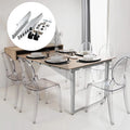 Heavy Duty Extension Hidden Invisible Dining Drawer Multi-sections Telescopic Slide Rail Pull Out Extending Table Mechanisms