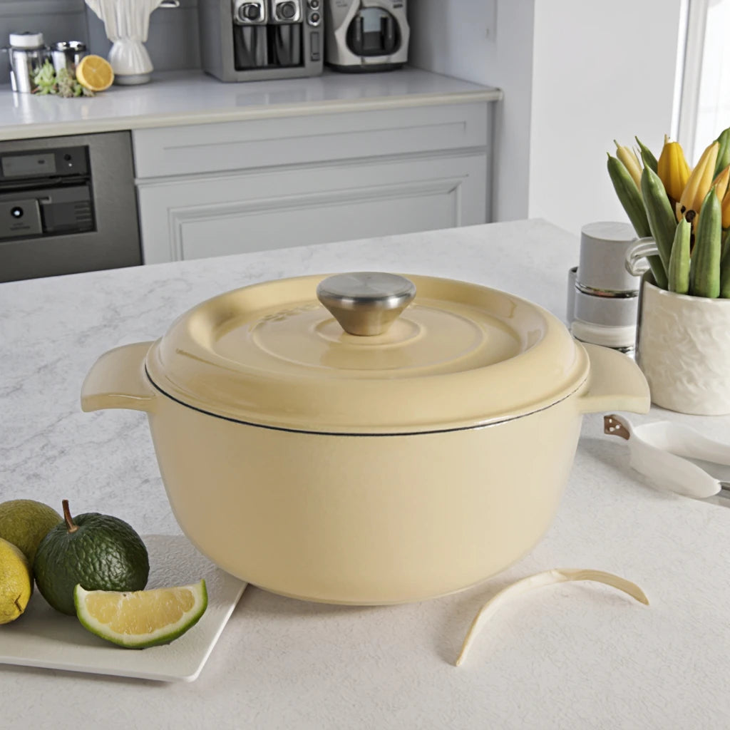 Factory Wholesale Hot Sale Enameled Nonstick Cast Iron Casserole with Lid Cast Iron Dutch Oven Cast Iron Cookware