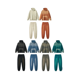 Artiemaster Stone Vintage Washed Hoodie Suit Tie Dye Oem Custom Graphic Print Heavy Oversized Blank Hoodies Set
