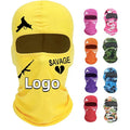 Custom Digital Print Logo Camo Cycling Motorcycle Racing Helmet Lining 1 One Hole Skull Balaclava Mask With Logo