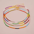Boho Handmade Colorful Beaded Choker Necklace Seed Beads Necklace for Women Jewelry