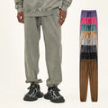420g Heavyweight Batik Cotton French Terry Sweatpants With Elastic Bottoms Custom Logo Unisex Vintage Track Pants
