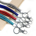 Rhinestone Bling Crystal Business Promotion Gift Wrist Lanyard Keychain