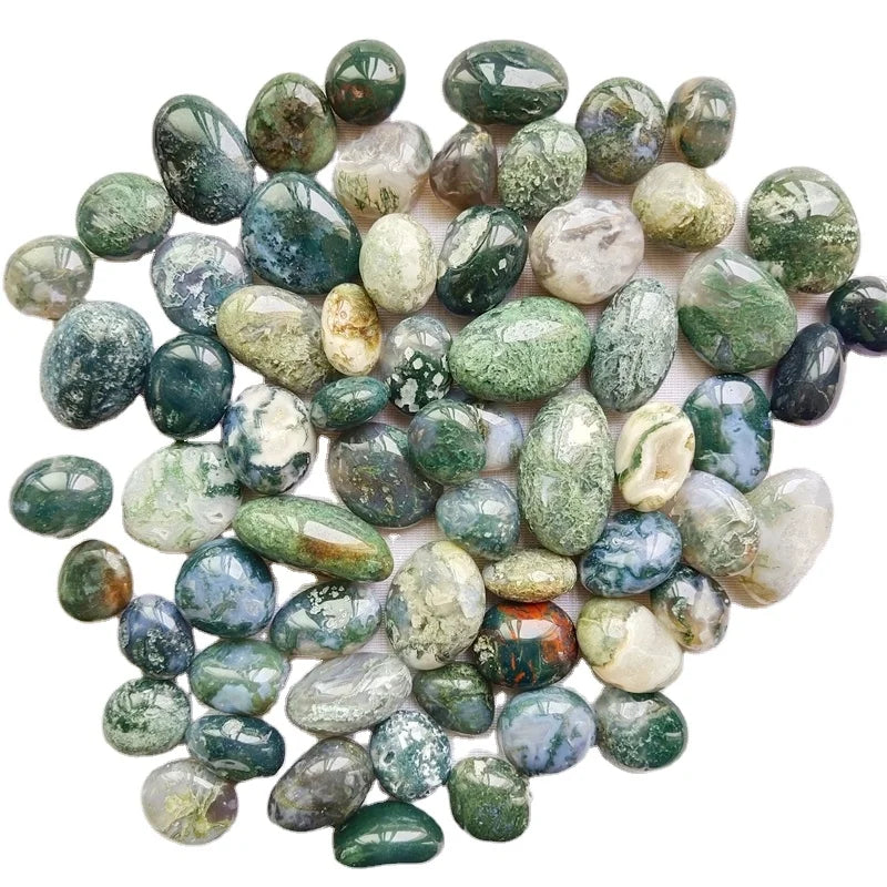 Wholesale Natural High Polished  Moss Aquatic Sphere Aquatic Agate Balls Tumbled Stones for Decoration