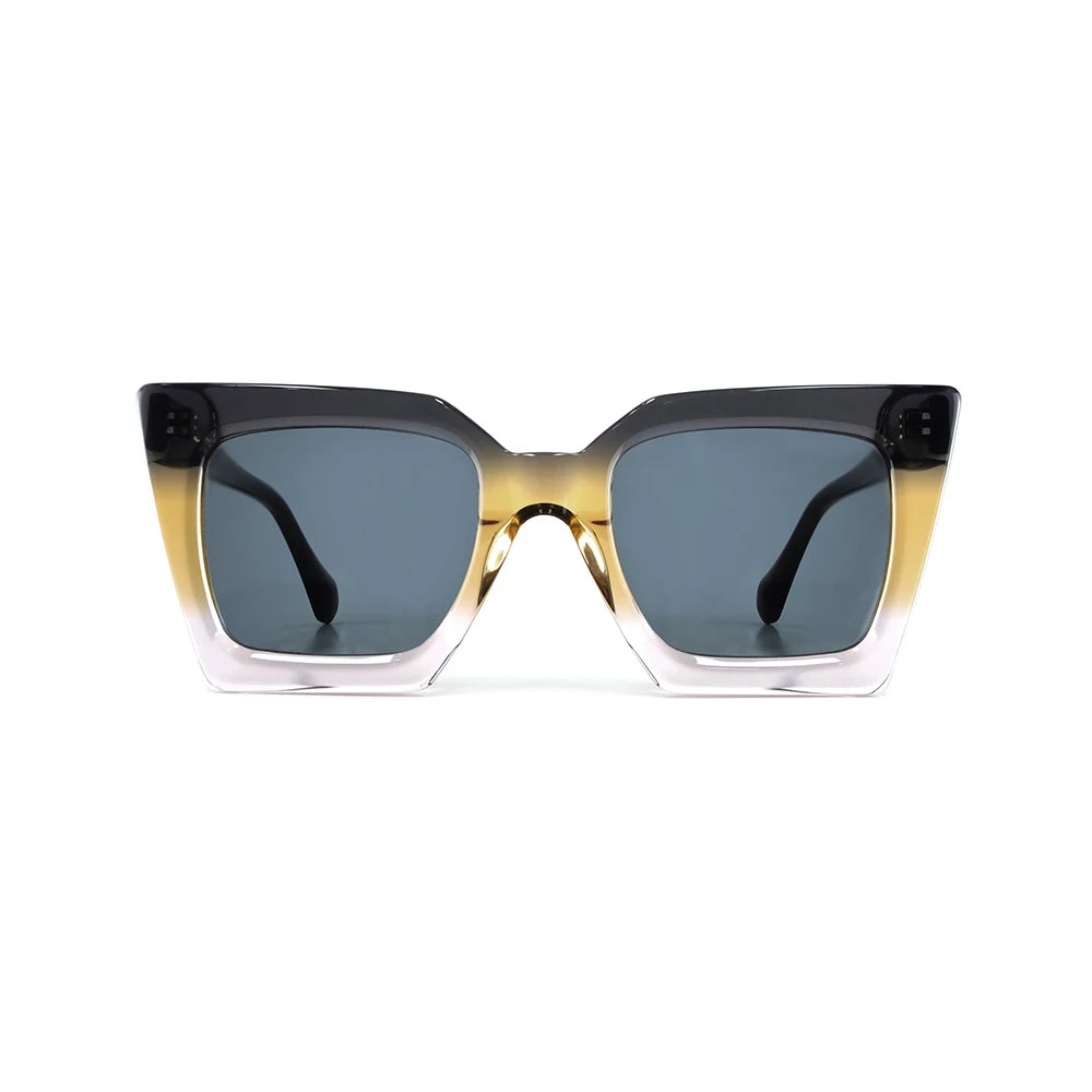 New Europe and the United States Personalized Color Big Frame butterfly Cat-eye Trend High-end Acetate Men Women's Sunglasses