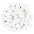 100 Pieces Jewelry Light Buffing Polishing Wheels White Yarn Spherical 2.35mm Shank Plush Polish Buffing Wheel Rotary Tools