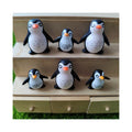 Plastic Miniature Penguin Resin Figurine for Fairy Garden Moss Terrariums Dollhouse Decoration