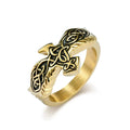 2025 Stainless Steel Nordic Celtic Eagle  Ring Punk Rings Personalized Symbol Jewelry 18K Gold PVD Plated Hip Hop for Men