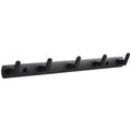 JAYA Hook Wall Black Gold Bathroom Coat Hooks Cast Iron Organizing Rack With Hooks