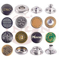 High Quality Solid Brass Spring Snap Metal Fasteners Heavy Duty Button for Jacket Leather Craft