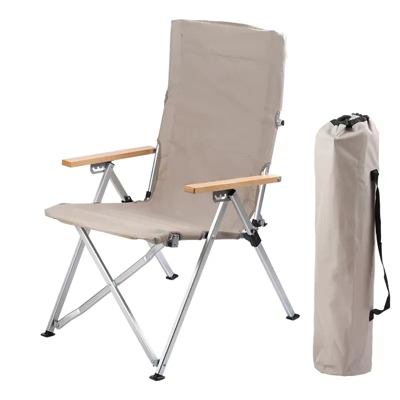 OEM Factory Heavy-Duty Eco-Friendly Metal Outdoor Lounge Chair Modern Design Reclining Foldable Seats Beach Lawn Camping Park