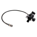New M18*1.5 for Fill Station PCP Air Tank Charging On/off Valve Dual Gauge 6000psi with 50cm 24inch Hose Black