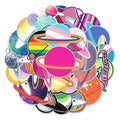 50Pcs Rainbow Planet Outer Space Graffiti Earth Stickers Ins graffiti Stickers
