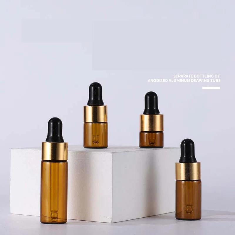 Wholesale 5ml Round Essential Oil Bottle Premium Glass with Dropper for Oils and Aromatherapy
