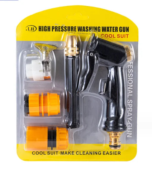 Professional Manufacturer ABS Plastic Adjustable Spray Patterns Easy Water Control Garden Water Gun Set for Car Wash Household