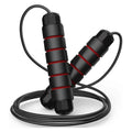 Yewayoga Weighted Jump Rope Foam Handles PVC Cable Steel Wire Core Durable Unisex Fitness Black 4.5mm 2.8m Speed Training