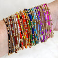 Go2boho Colorful Dainty Summer Jewelry Wholesale Fine Glass Beaded Fashion Women Bracelets for Date Party Gifts