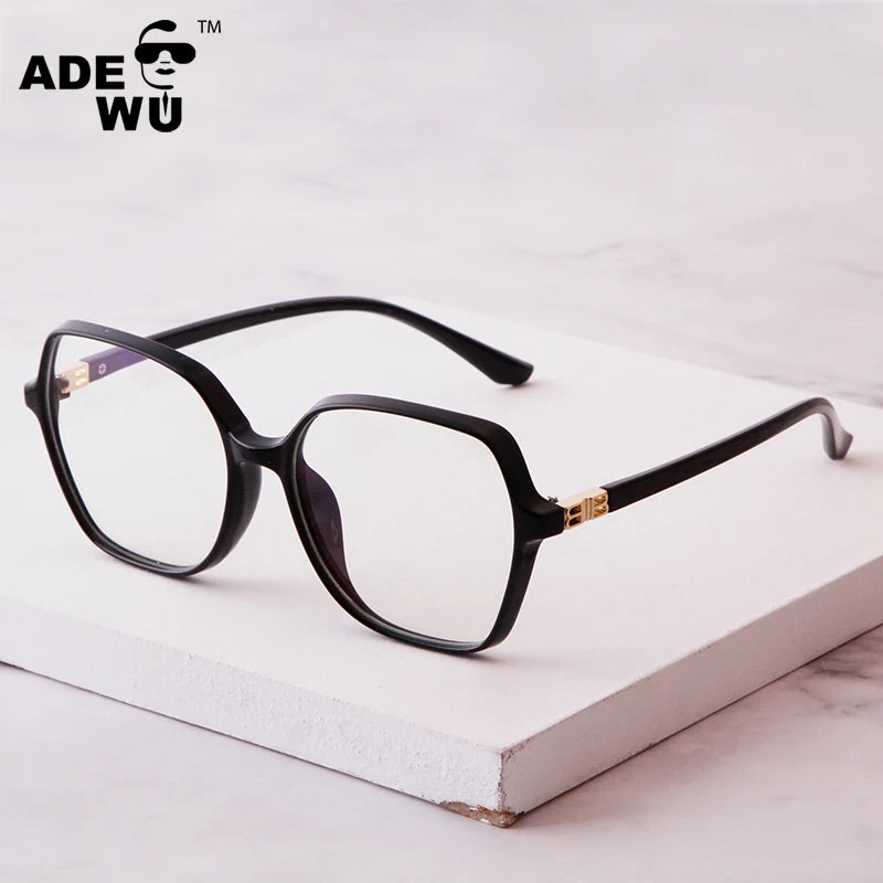 ADE WU PSTY620L Simple Arrival Anti Blue Ray Clear Lens Eyeglasses TR90 Transparent Fashion Blue Light Blocking Glasses Eyewear