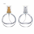 Low Moq Empty Packaging Silver Gold Lid 25 ml clear Transparent Fragrance Oil Perfume Bottle Spray Glass