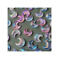 100Pcs Cute Transparent Glitter Moon Nail Art Charms Colorful Crystal Resin Moon Nail Rhinestones Decorations Accessories