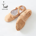 Wholesale Pink Canvas Ballet Shoes Soft Stretchy Ballet Slippers Flat Heel Lace up Dance Shoes for Girl Practice Ballet slippers