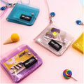 Transparent PVC Folding Neck Wallet Women's Coin Purse Card Holder Women Wallet