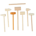 Polished Mini Gavel Baby-Grasping Week Judge Wooden Hammer Spot Anti-Fall Feature for Planet Cake Knocking Wooden Hammer