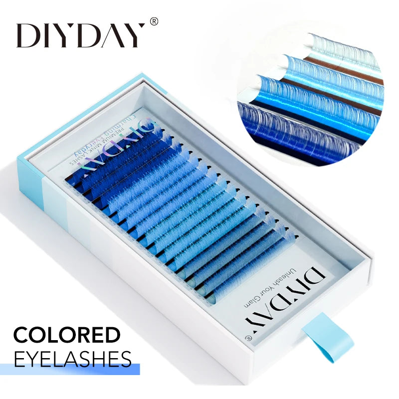 DIYDAY 0.07 C D Curl Soft Color False Mink Eyelash Extensions for Makeup Wholesale