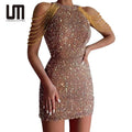 Clearance Sales Summer Women's Sequins Mini Dress | Sexy Club Party Evening Dress | OEM/Wholesale Available
