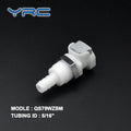 YRC Valved 5/16" Female Quick Release Water Coupling with Check White EPDM O-Ring POM Plastic