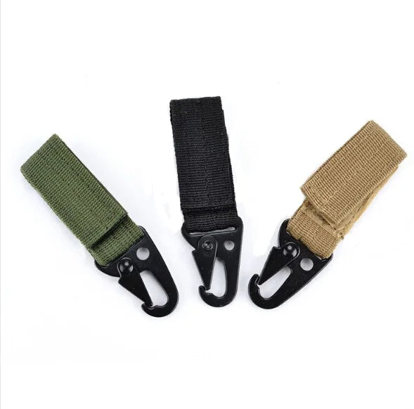 Outdoor Tactical Carabiner Backpack Hooks Training Camping Clasp Keychain